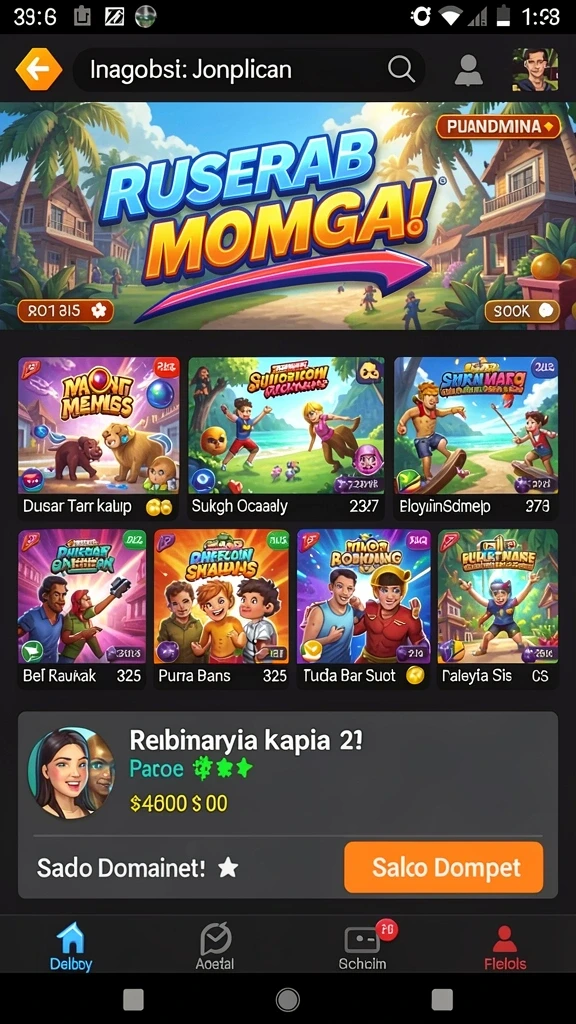 rawontoto - Tampilan antarmuka aplikasi yang menarik dan mudah dinavigasi.